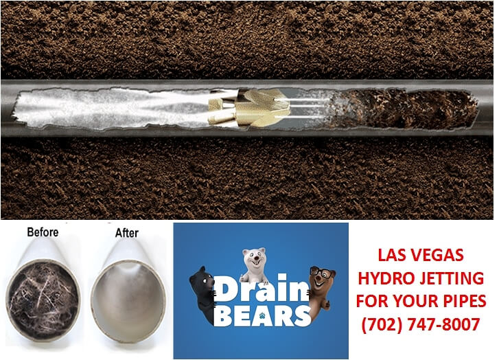 Las Vegas, Nevada - What is drain cleaning by hydro jetting, and is it safe  for my drain pipes? | Drain Bears | 702-747-8007